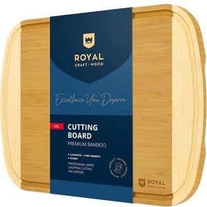 ROYAL CRAFT WOOD Bamboo Cutting Boards for Kitchen.